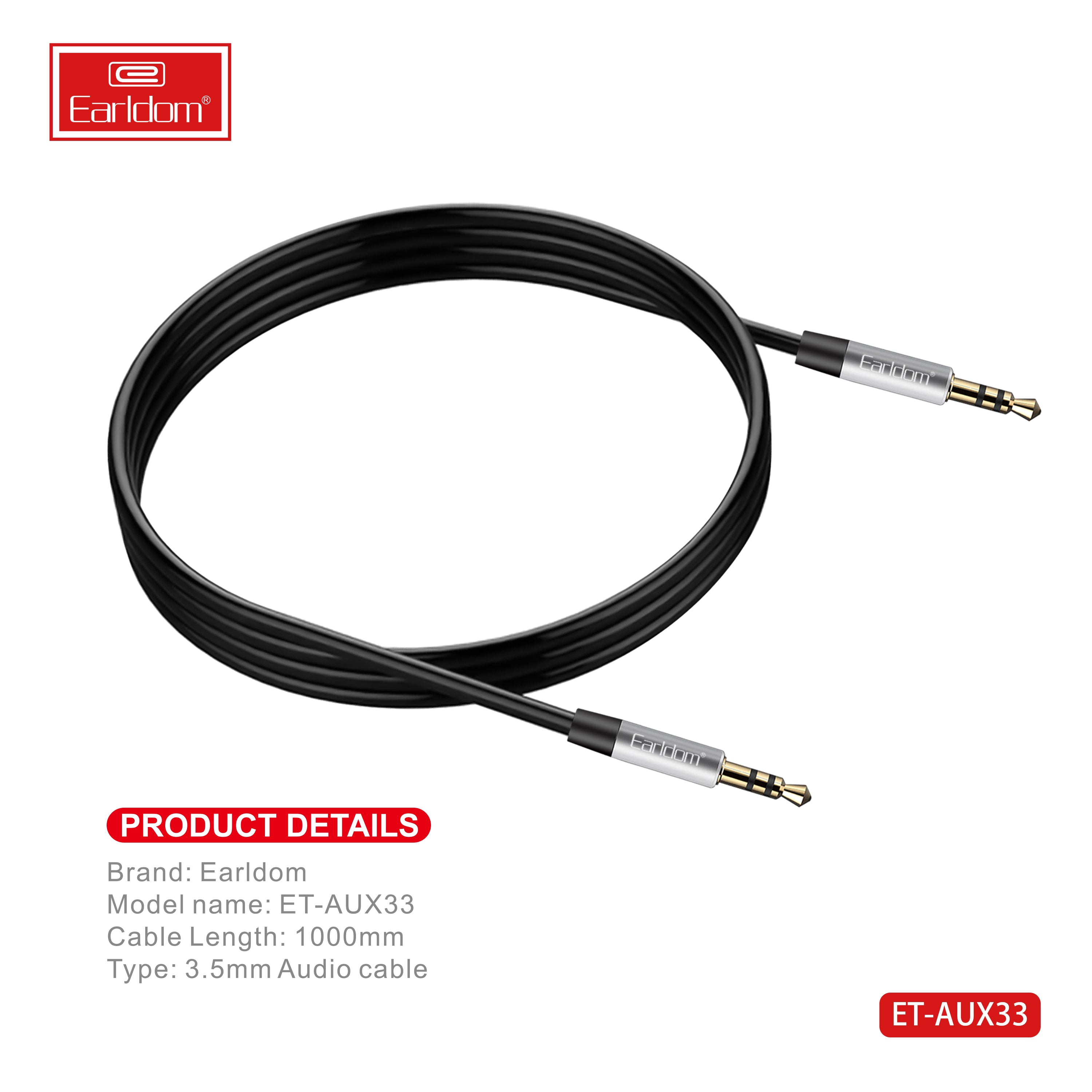 ET-AUX33 AUDIO 100CM Aux cable ET-AUX33 AUDIO 100CM Aux cable